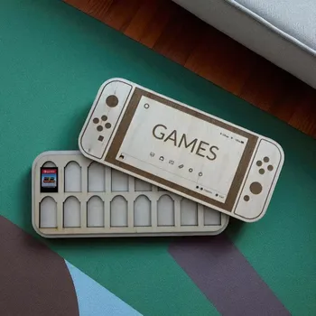 Herní konzole Dřevěné pouzdro na herní karty – Nintendo Switch