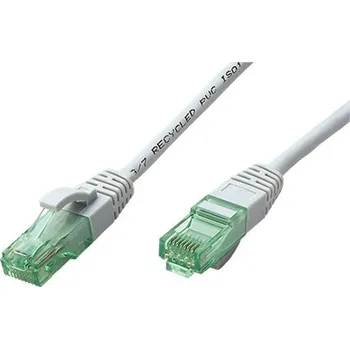 Síťový kabel ROLINE RM UTP patchkabel kat. 6a, 1m, šedý - 21.45.3101