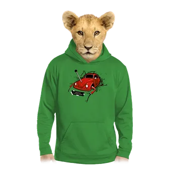 Chlapecká mikina Bastard Brouk dětská mikina klokanka Kelly Green AWD