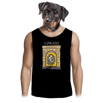 Pánské tílko Bastard U Pikasů pánské tílko Black