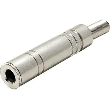 Elektrický konektor goobay Konektor stereo jack 6,35(F), na kabel, kovový (11071) - 12.92.4371
