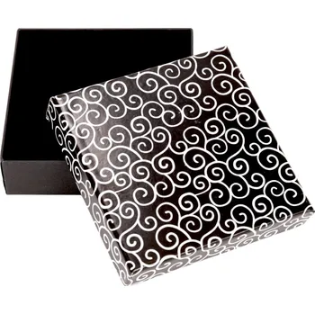 Náramek Krabička na náramek černá se spirálami