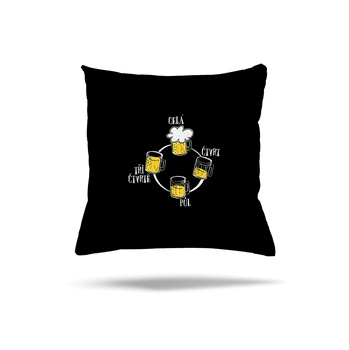 Polštář Bastard Pivní hodiny polštář Black