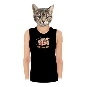 Bastard Zlité prasátko dámské tílko volné Black