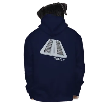 Pánská mikina Bastard Tablety pánská mikina na zip Navy