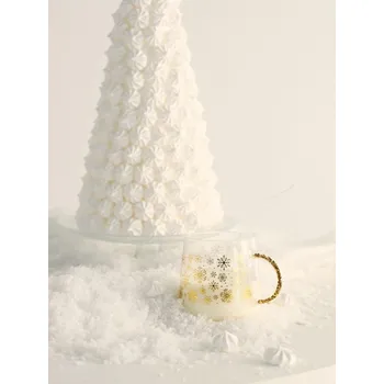 Sinsay - Skleněný hrnek se zlatým potiskem sněhových vloček - zlatá - 342GV-GLD - 342GV-GLD-ONE