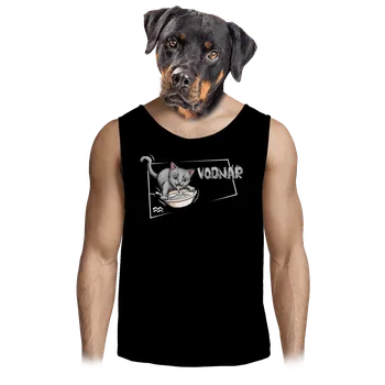 Pánské tílko Bastard Kočičí horoskop: Vodnář pánské tílko Black