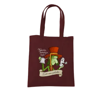 Nákupní taška Bastard Potřebuju kafe! – Život není pohádka taška Chocolate