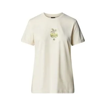 Dámské tričko The North Face CONNECT RELAXED SS TEE-GRAPHIC Women WHITE DUNE béžová L