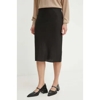 Dámská sukně Lněná sukně Samsoe Samsoe SAAGNETA F24100096 černá 99X, vel. L