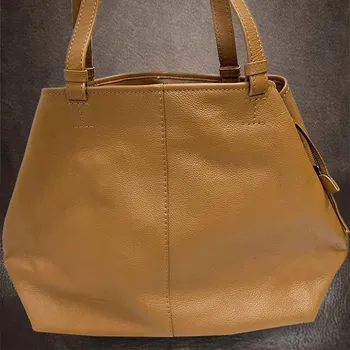 Kabelka Tvujoriginal extra velká prémiová kožená kabelka hnědá