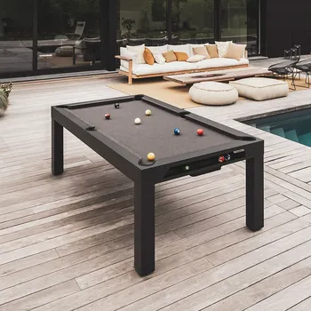 Kulečníkový stůl CORNILLEAU: Classic Pool Table, černý rám / tmavě šedá deska