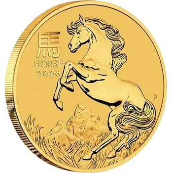 Perth Mint Lunární série III. - zlatá mince Year of the Horse (Rok koně) 1 Oz 2026