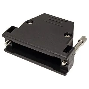 Elektrický konektor SECOMP Plastový kryt konektoru D25, černý - 12.01.4015