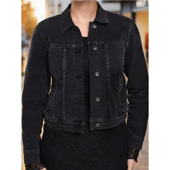 Dámská móda Sinsay - Džínová bunda - černá - 784FI-99J - 784FI-99J-XXL