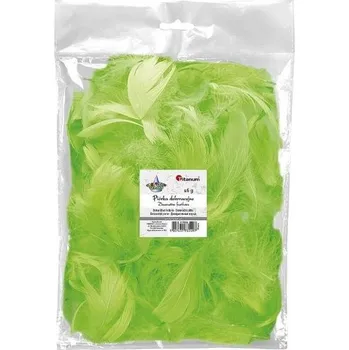 Piórka puch 16g jasnozielone