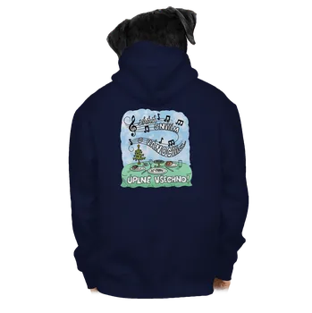 Pánská mikina Bastard Sním o Vánocích pánská mikina na zip Navy