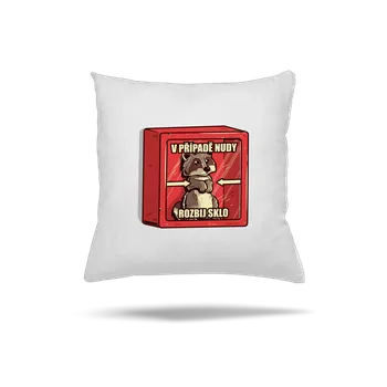 Polštář Bastard Medvídek mýval polštář White