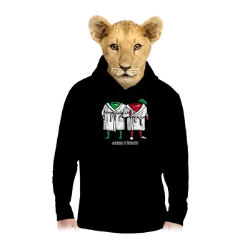 Chlapecká mikina Bastard Jablka v županu dětská mikina klokanka Black