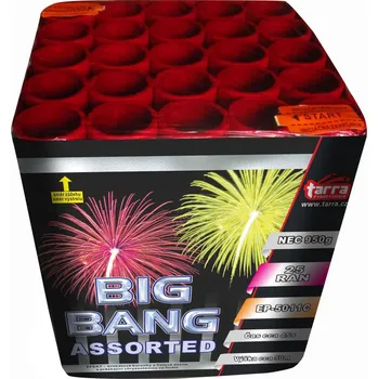 Zábavní pyrotechnika BATERIE VÝMETNIC BIG BANG ASSORTED 25 RAN 2x1