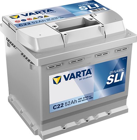 VARTA BLUE Dynamic 12V 52Ah 470A 552 400 047 - C22