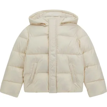 Dívčí bunda Dětská Zimní prošívaná bunda GUESS HOODED LS PUFFER W/ZIP J4BL02WGIW0-G012 – Béžová 12