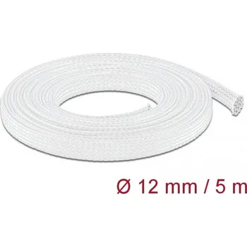 Delock 20694 20694 ochranný oplet bílá polyester 5 m 1 ks