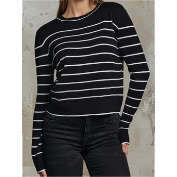 Dámské oblečení Sinsay - Svetr se kulatým výstřihem - černá - 376EU-99S - 376EU-99S-XS