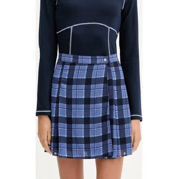 Dámská sukně Sukně Tommy Jeans tmavomodrá barva, mini, áčková, DW0DW21460 59A, vel. M