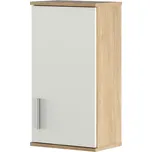 Závěsná skříňka, dub sonoma/matná bílá LESSY NEW 04