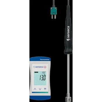 Senseca ECO 130-AXS15 Rychlý teploměr pro termočlánkové snímače typu K, s povrchovým snímačem teploty AX 131-S15-HS (dříve G 1200-GOF400VE)