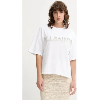 Pánské tričko Bavlněné tričko AllSaints AMELIE W123JC bílá 00X, vel. S