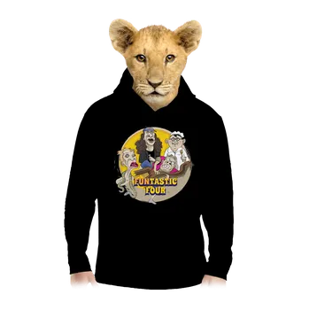 Chlapecká mikina Bastard Funtastic Four dětská mikina klokanka Black