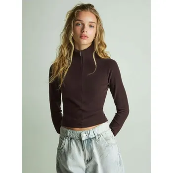 Pánská móda Flísová mikina - M - House - tmavě hnědá - 317HG-89X