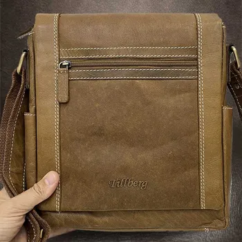 Luxusní kožená crossbody TILLBERG messenger taška Bez personalizace - individuální přání řešíme po domluvě.