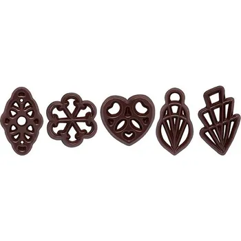 Čokoláda Filigranes Mila DARK čokoládové zdobení MIX, 20 ks