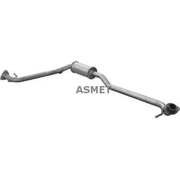 Výfukový systém ASMET Střední tlumič výfuku ASM 13.036