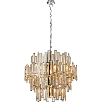 Endon 72746 - Křišťálový lustr na řetězu VIVIANA 15xE14/40W/230V kouřová