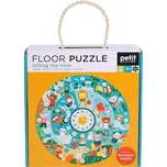 Telling the Time Floor Puzzle určování času denní režim anglicky