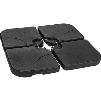 Barová židle Závaží na slunečník, set 4 ks, černá, KAPTAL