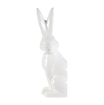 Velikonoční dekorace Zajíc keramický - velký, barva bílá