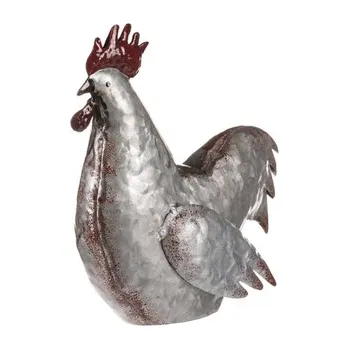 Slepice, kovová dekorace. (cs)