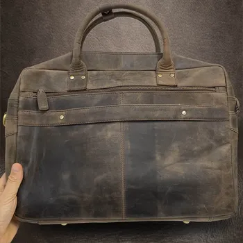 Pánská aktovka Tvujoriginal Poctivá řemeslná práce. Prémiová kožená business taška. Hnědá