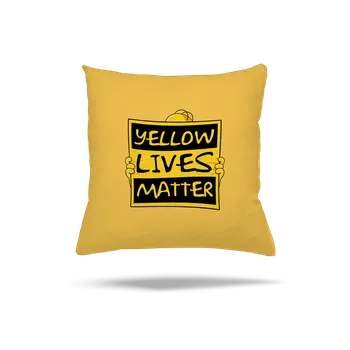 Polštář Bastard Yellow lives matter polštář Yellow Gold