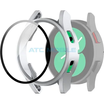 Příslušenství k chytrým hodinkám Přední ochranný kryt Samsung Galaxy Watch 4 (44mm) včetně ochranného skla stříbrný a zpět 23 Kč s ATC Clubem