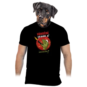 Pánské tričko Bastard Vánoční lití olova pánské tričko Black