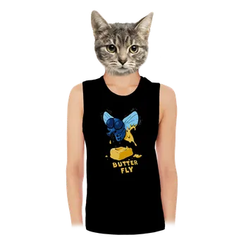 Bastard Butter Fly moucha dámské tílko volné Black