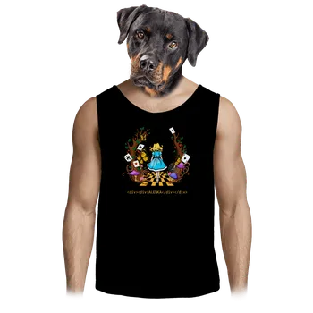 Pánské tílko Bastard Alenka v říši divů pánské tílko Black