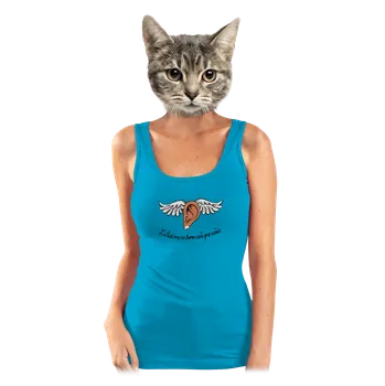 Bastard Až po uši dámské tílko klasické Blue Atol