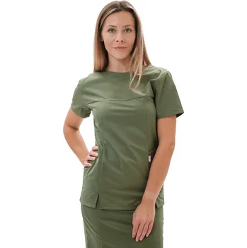 Dámská halenka Perlička® Zdravotnícka halenka Viva Oliva Barva: Oliva, Velikost: XXS